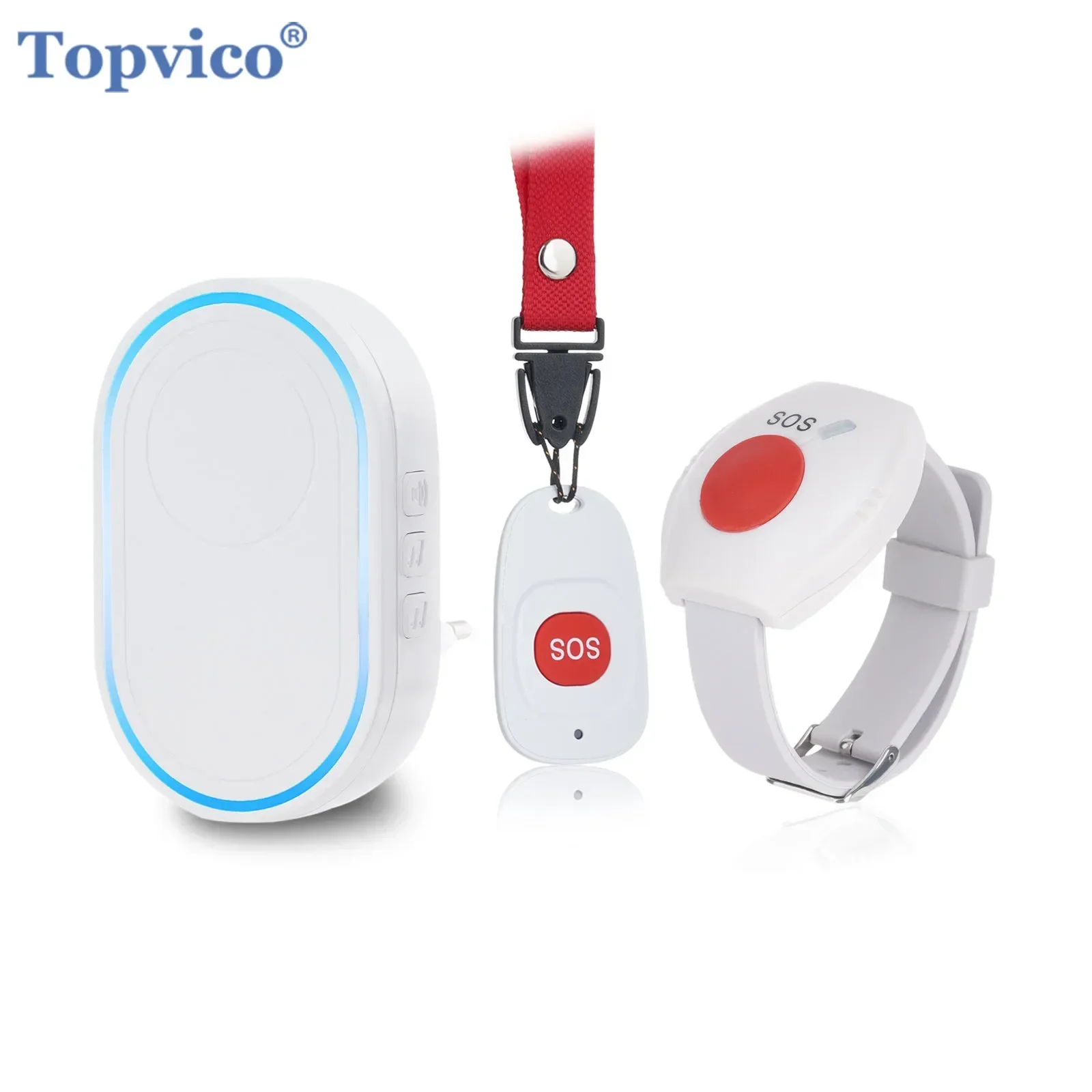 Home Security Upgrades - Topvico 무선 간병인 호출기 노인 환자용