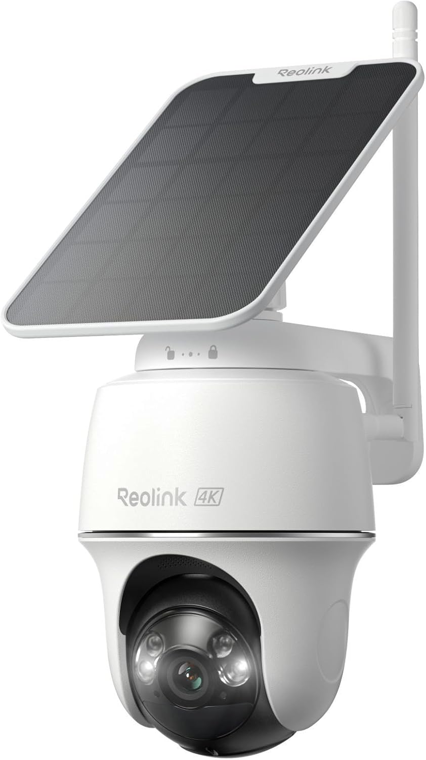 Home Security No Subscription - 4K 태양광 무선 야외 보안 카메라