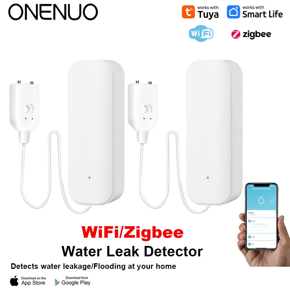 Home Security Features - WiFi/Zigbee 워터 센서 Tuya 누출 경보