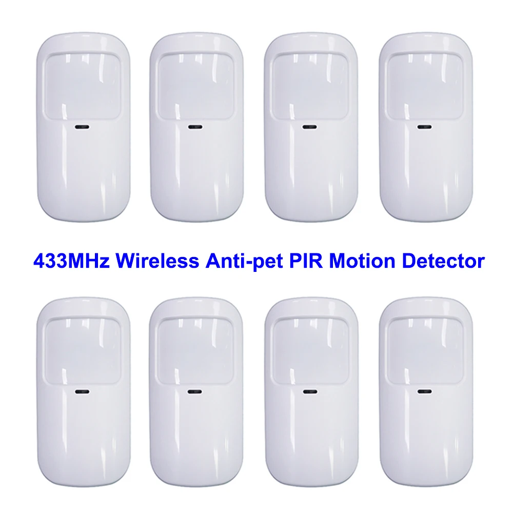 Home Security Essential - 흰색 무선 적외선 감지기, PIR 모션