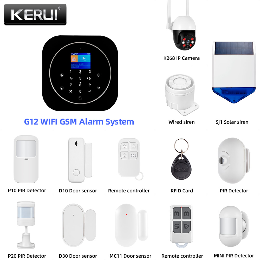 KERUI G12 2G Wifi 무선 홈 경보 시스템  - Home Security Diy 리뷰 및 가격