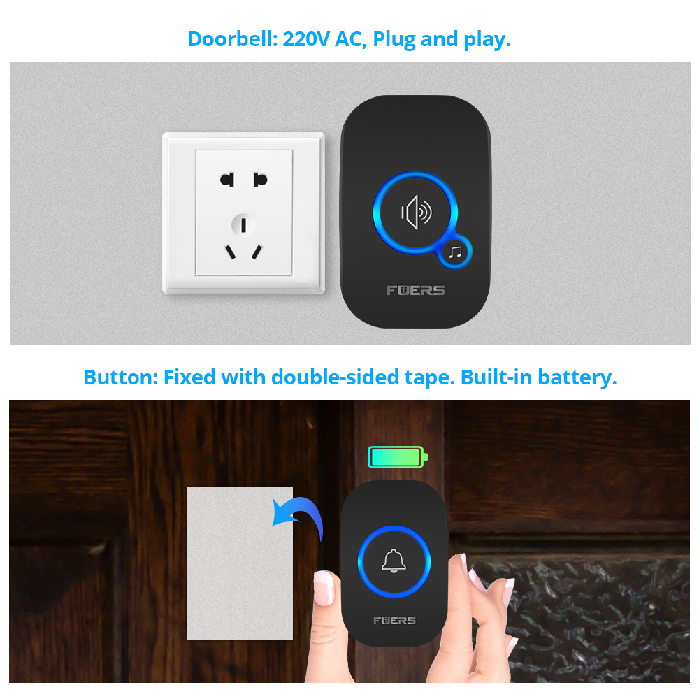 Fuers 무선 초인종 홈 환영 스마트 도어 벨 150 - Home Security Bell 리뷰 및 가격