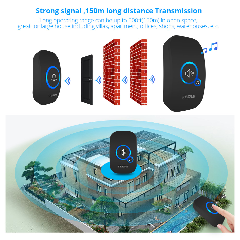Fuers 무선 초인종 홈 환영 스마트 도어 벨 150 - Home Security Bell 리뷰 및 가격