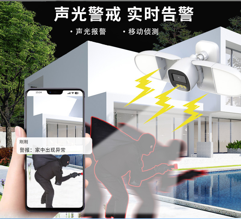 풀 컬러 4MP iCsee APP 투광 조명 창고 IP - Home Security Flood Lights 리뷰 및 가격