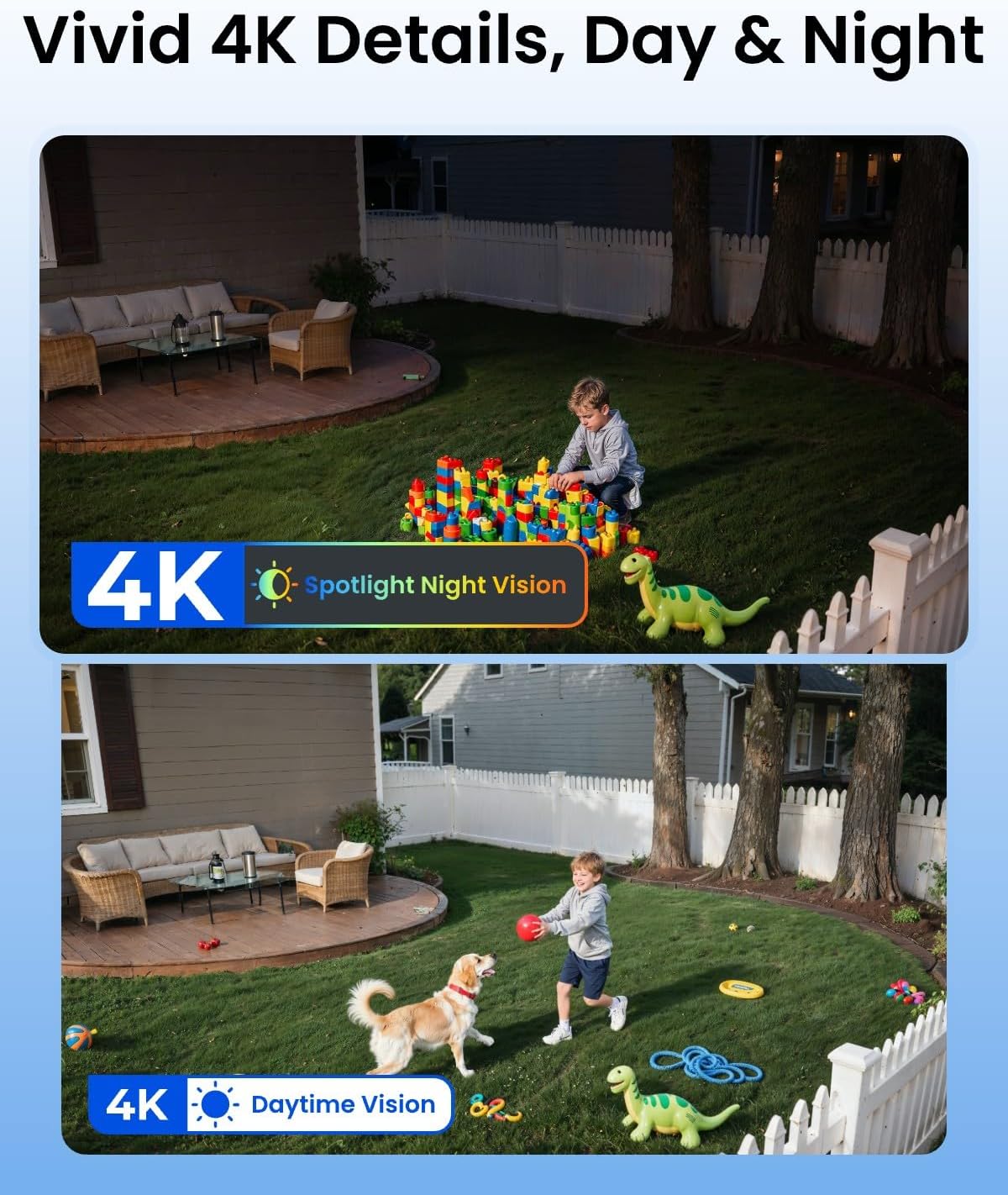 4K 태양광 무선 야외 보안 카메라 360도 회전 °  - Home Security No Subscription 리뷰 및 가격