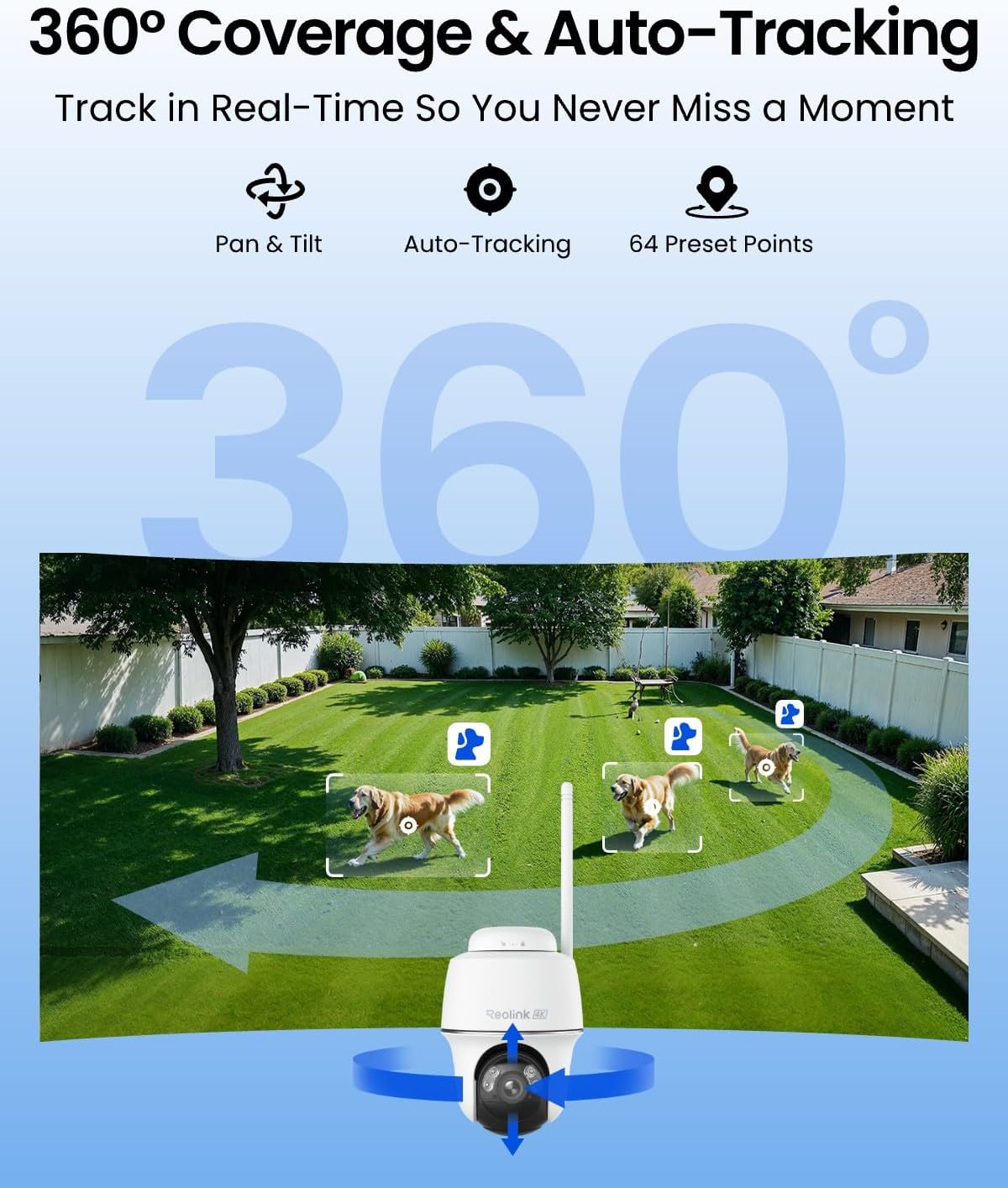 4K 태양광 무선 야외 보안 카메라 360도 회전 °  - Home Security No Subscription 리뷰 및 가격