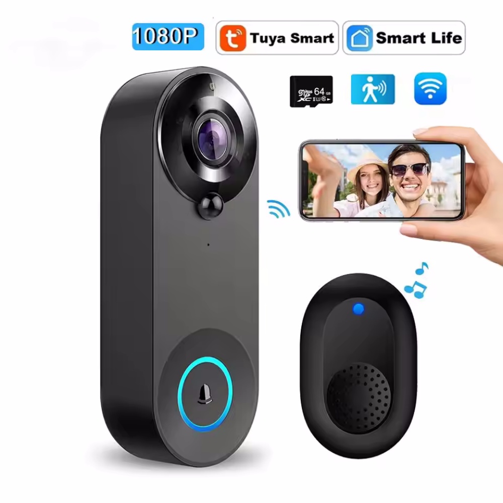 Tuya 1080P 무선 WIFI 초인종 비디오 인터콤 - Home Security Bell 리뷰 및 가격