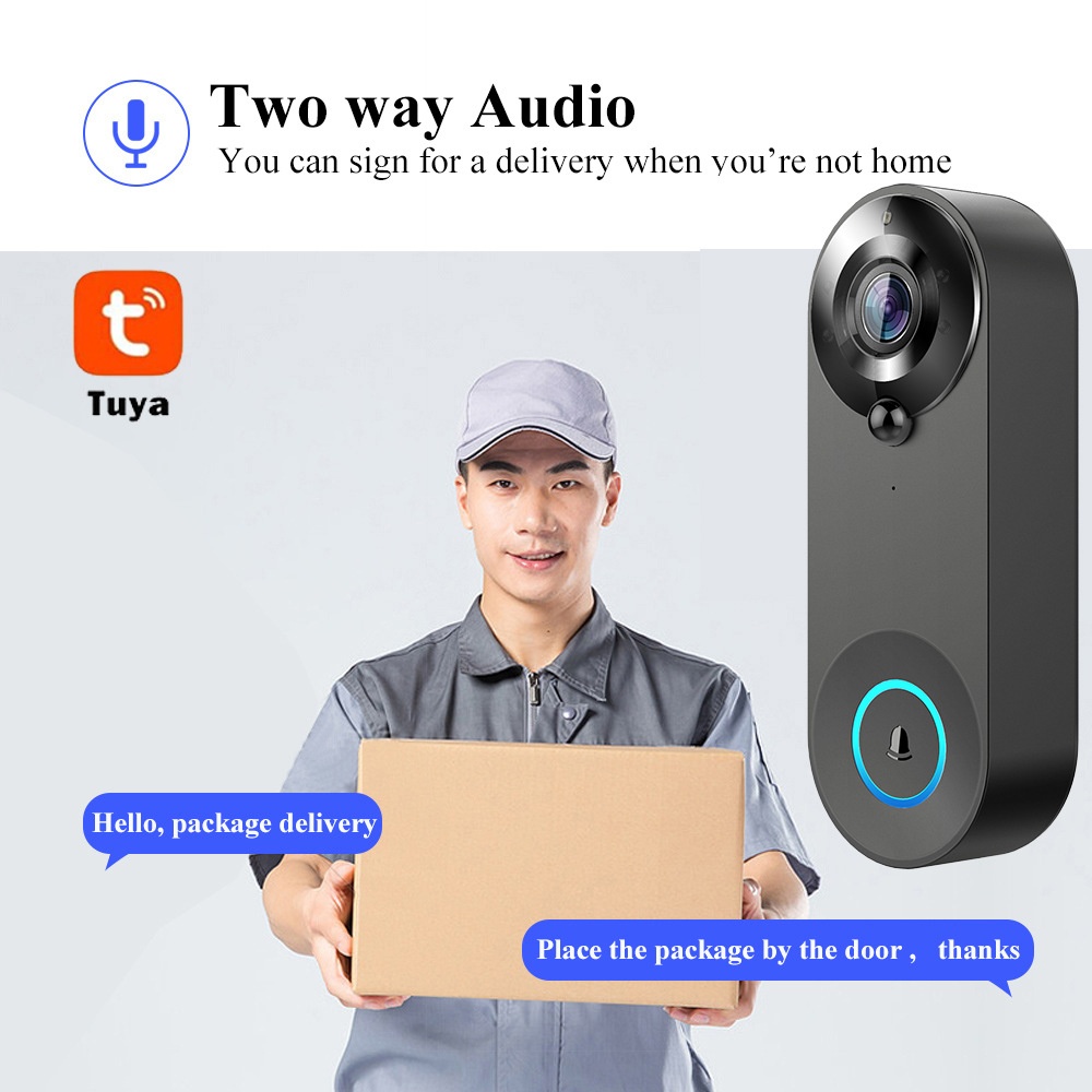 Tuya 1080P 무선 WIFI 초인종 비디오 인터콤 - Home Security Bell 리뷰 및 가격