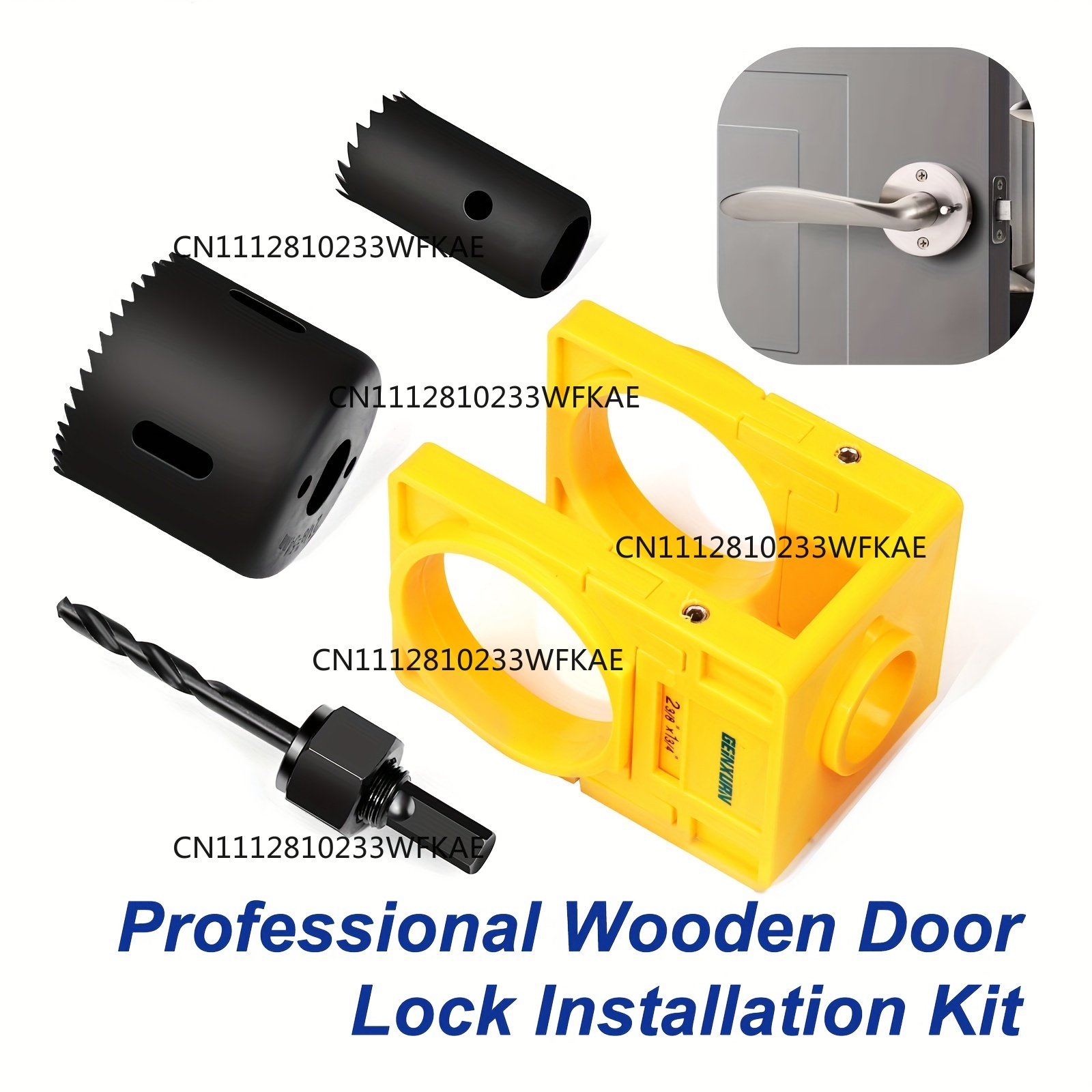 전문가용 목재 문 잠금 장치 키트(가이드 템플릿 포함) - Home Security Diy 리뷰 및 가격