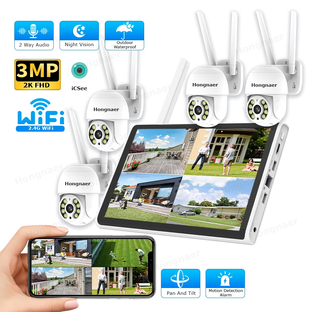 2026 홍나르 3MP 4채널 WiFi 홈 IP 10. - Home Security And Camera Systems 리뷰 및 가격