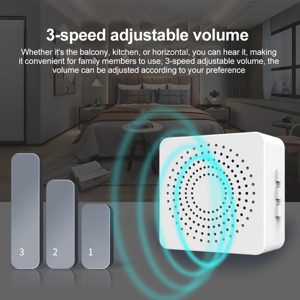 USB 무선 초인종 스마트 웰컴 도어벨 3단계 음량 3 - Home Security Bell 리뷰 및 가격