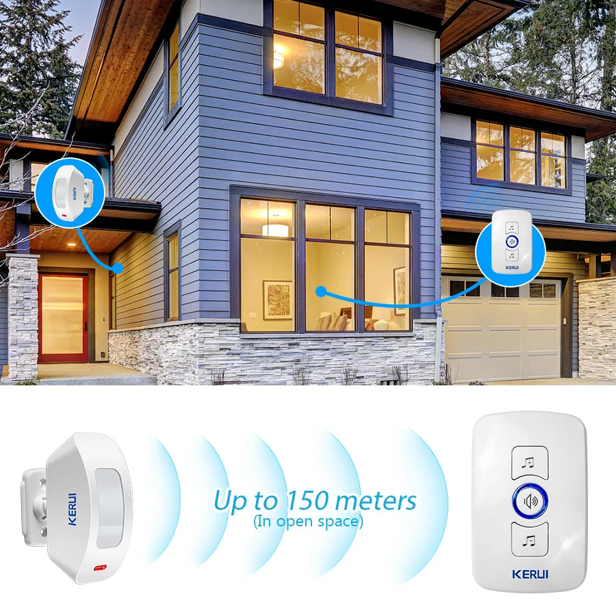 KERUI 무선 초인종 홈 보안 환영 차임 도어 벨 P - Home Security Bell 리뷰 및 가격