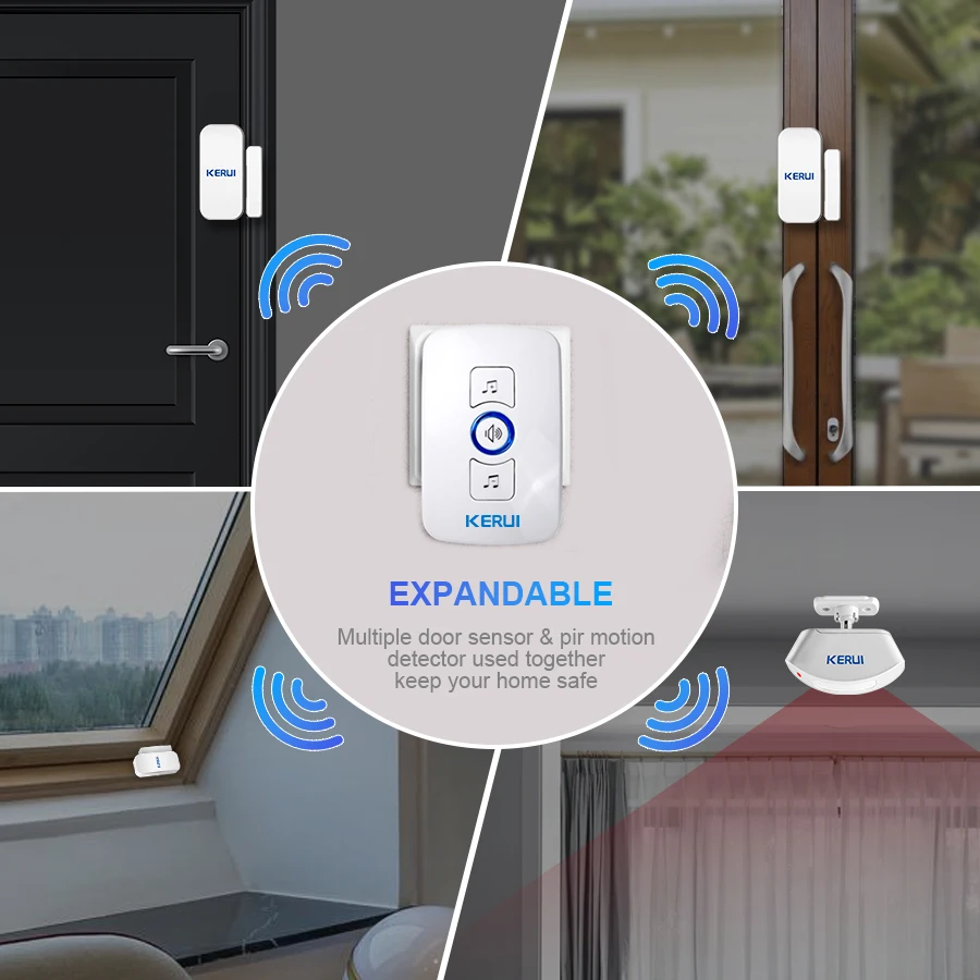KERUI 무선 초인종 홈 보안 환영 차임 도어 벨 P - Home Security Bell 리뷰 및 가격