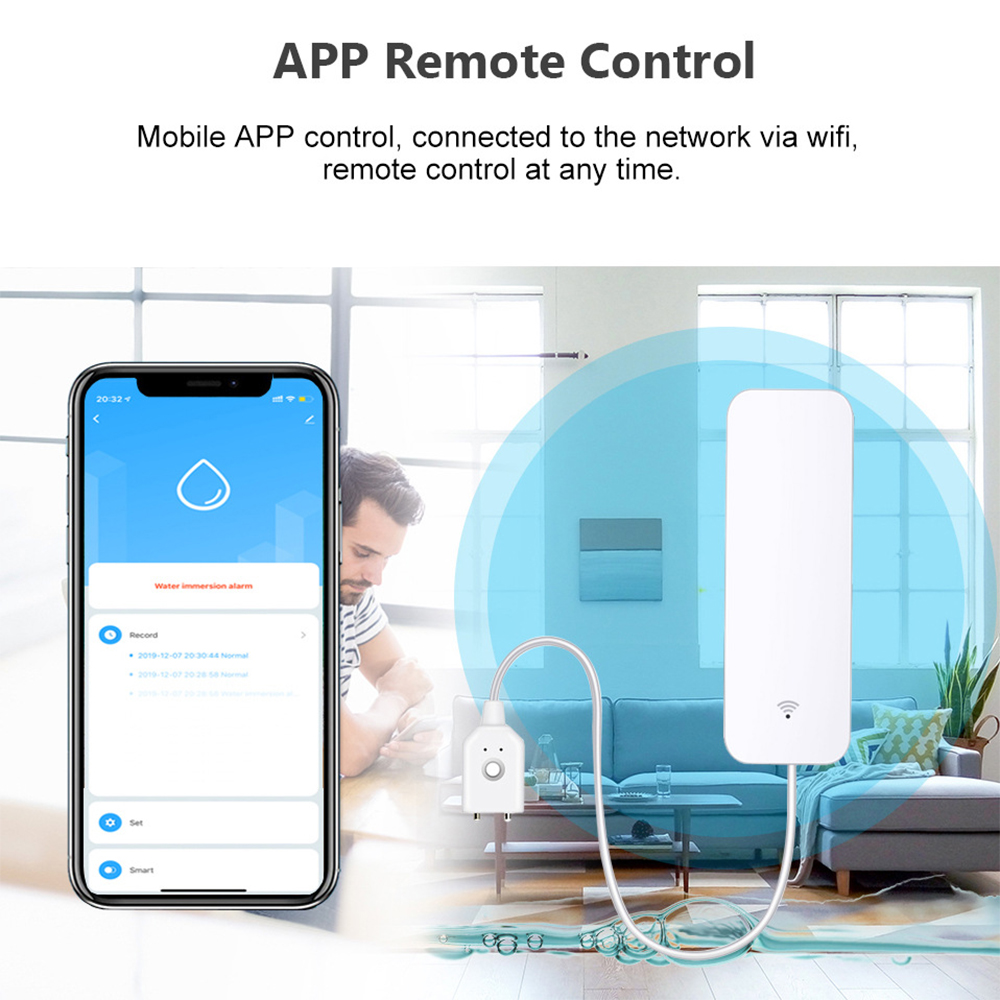 Tuya WiFi 누수 센서, 누수 감지기, Smart - Home Security Device 리뷰 및 가격