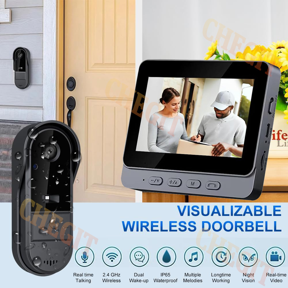 무선 와이파이 초인종 카메라 1080P 비디오 인터콤  - Home Security Bell 리뷰 및 가격