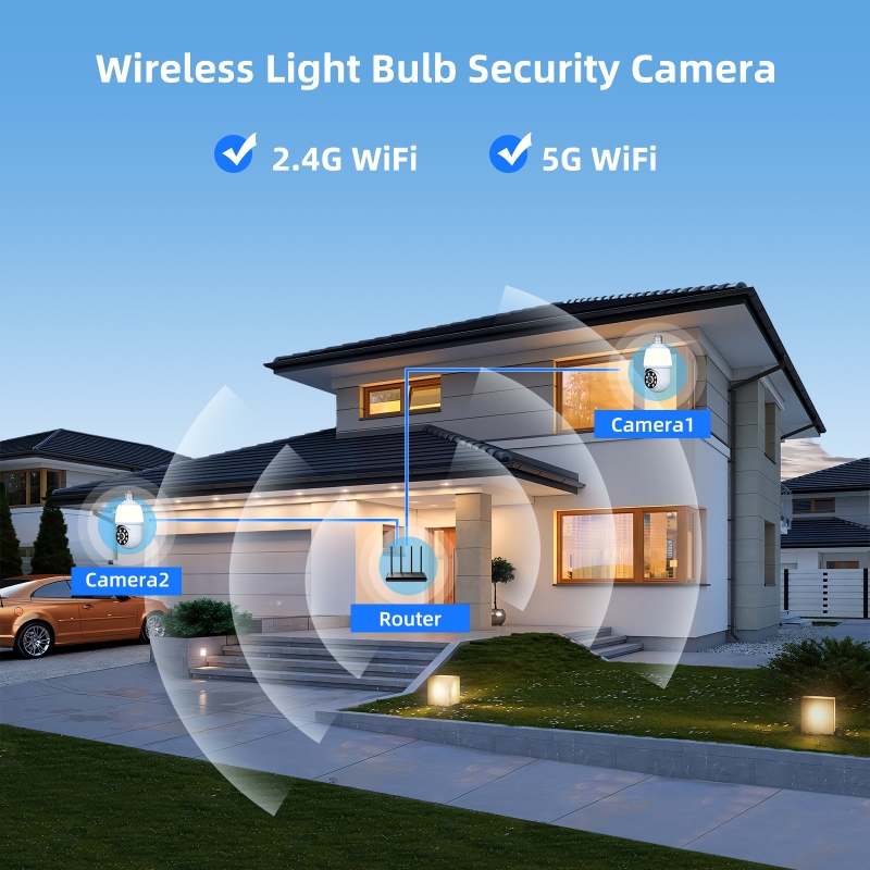 3MP 1296P iCsee APP 풀 컬러 무선 PT - Home Security Flood Lights 리뷰 및 가격