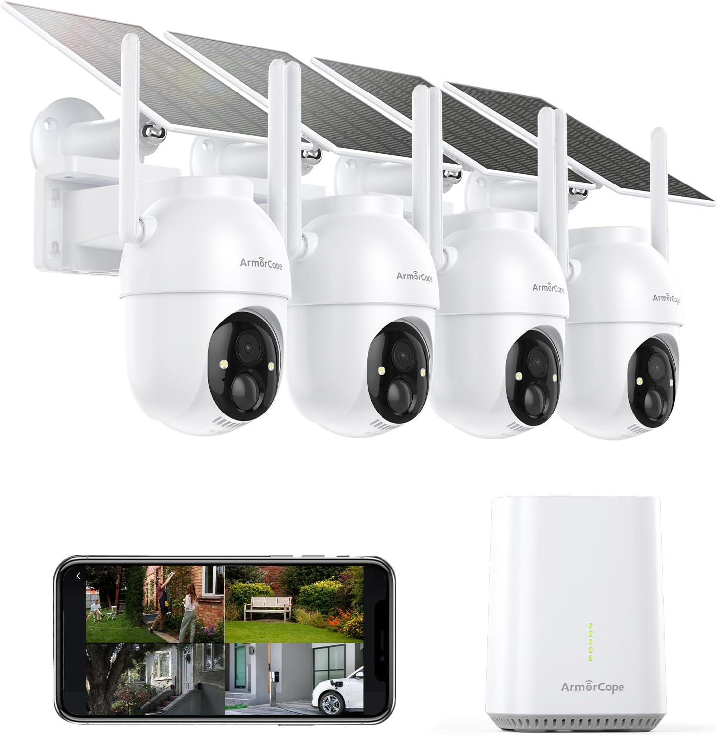 무선 야외 보안 카메라, 4대 카메라 키트, 구독 불필 - Home Security No Subscription 리뷰 및 가격