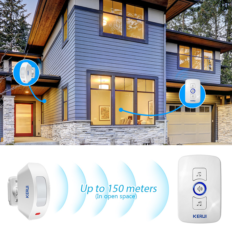 KERUI 무선 초인종 홈 보안 환영 차임 도어 벨 P - Home Security Bell 리뷰 및 가격