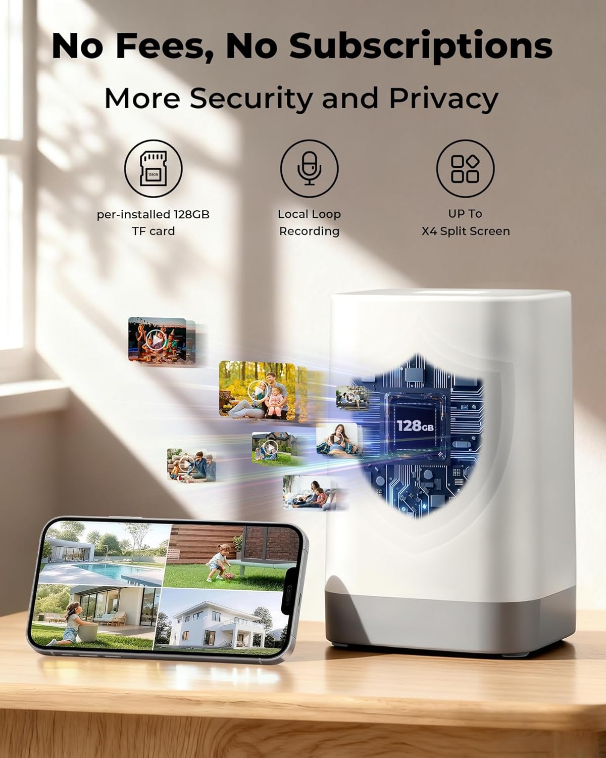 태양광 무선 야외 보안 카메라 360도 회전 기능 탑재 - Home Security No Subscription 리뷰 및 가격