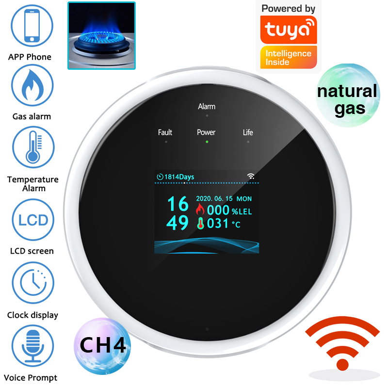 2.4G WiFi 가스 경보 센서 가연성 가스 감지기는 - Home Security Upgrades 리뷰 및 가격