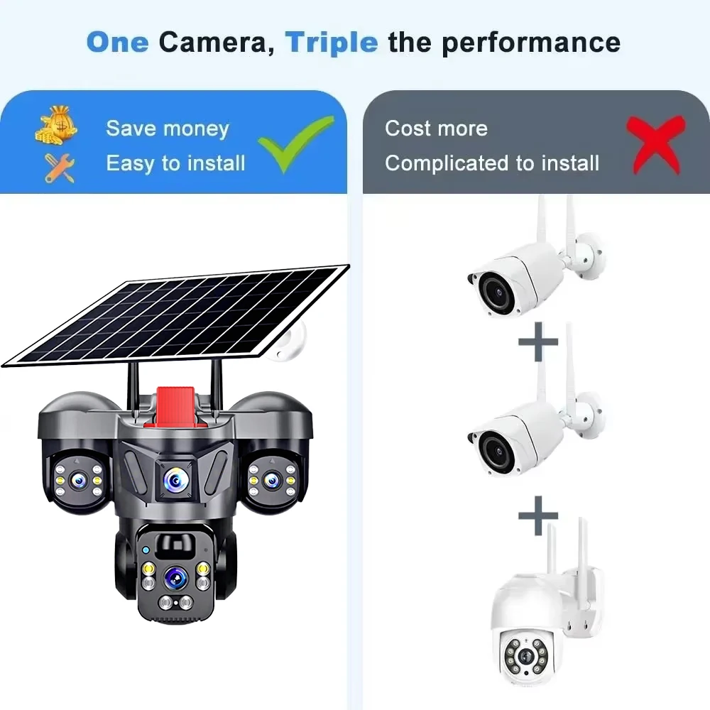 KERUI V380 Pro 야외 PTZ 6MP WIFI - Home Security Video 리뷰 및 가격