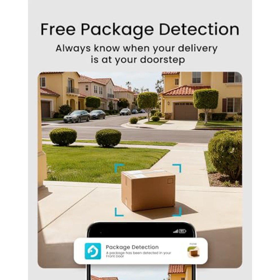 가정 보안용 무선 도어벨 카메라, 2K 듀얼 카메라,  - Home Security No Subscription 리뷰 및 가격
