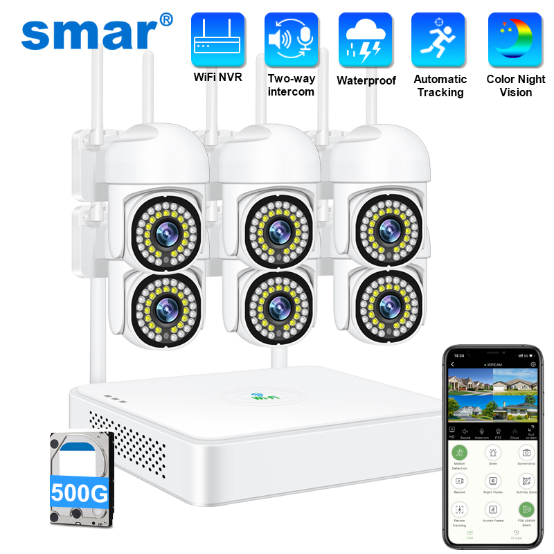 Smar 3MP 무선 CCTV 보안 카메라 시스템 PT - Home Security Bell 리뷰 및 가격