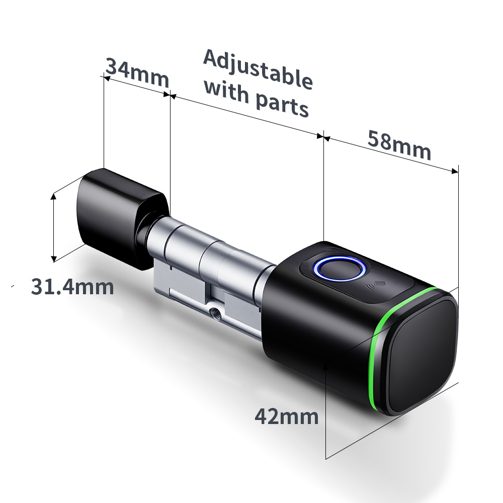 스마트 실린더 잠금 장치 Tuya 60-90mm 전기  - Home Security Essential 리뷰 및 가격
